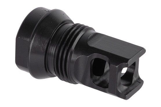 Breek Arms 2BO-S 9mm 1/2x28 Short Single Port Muzzle Brake with Nitride finish.